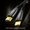 HD -kabelvideokablar Guldpläterad höghastighet v1.4 1080p 3D -kabel för HDTV -splitteromkopplare 1m 1,5 m 2m 3m 15m