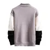 Sweater quente de caxemira de inverno Homens de gola alta da gola alta do retalhos de retalhos de retalhos Slim Sweatters Tops Knit