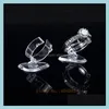 Jewelry Stand Packaging Display 100 Pcs Clear View Elastic-C Circle Plastic Ring Holder Rack Tabletop Decoration Mx200810 Drop Delivery 20