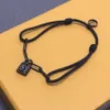 Bracelets de corde de bracelet de luxe adaptés aux hommes Femmes délicates bijoux de la mode Accessoires 3 styles de haute qualité