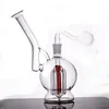 Glass Bong Hookah 6 Arm Árbol Percolador Tubo de agua Reciclador Candillo de aceite Dab Mobius Catcher de cenizas Sidecar con pipa de quemador de aceite de vidrio macho de 10 mm