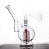 Glass Bong hookah 6 Arm Tree Percolator water Pipe recycler Dab Oil Rigs Mobius Matrix sidecar ash catcher with 14mm male glass oil burner pipe 1pcs