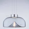 Creative Glass Iceberg Pendant Lamp Modern Aluminum Suspension Light Hotel Cafe Bar Store Living Dining Bedroom Hanging Lighting