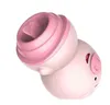 NXY Vibrators Usb Charging Pink Pig Wireless Jumping Eggs Clitoris Frequency Conversion Tongue Lick 0411