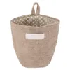 Cosmetic Bags & Cases High Quality Large Capacity Women Box Wall Hanging Jute Cotton Linen Sundries Basket BagCosmetic