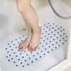 Rektangel PVC Anti-Scid Bath Mats Soft Shower Room Massage Mat Sug Cup Non-Slip Tub Mattan Stor storlek matta 220504