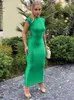 Summer Sexy Backless Maxi Dress Women Bodycon Gown Sleeveless Round Neck Night Club Party Woman Long Dresses Female Vestidos New T220816