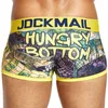 Jockmail Mutande colorate Traspirante Pantaloni corti maschili Spandex Animali Cartoon Boxer Intimo uomo Vita bassa Seta ghiaccio Gay H22049761269