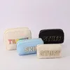 Cosmetic Bags & Cases Durable Waterproof Nylon Makeup Pouch Bag Jewelry Packaging Custom Embroidery BagsCosmetic