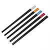 Siyah Alloy Chopstick Baskı Çinli Yemek çubuğu tüm012347292426