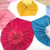 FLOR BEBLE MENINAS MENINAS CHATES DE TURANA MATHE CRIANÇAS BONNET CAPS CRIANÇAS POPOS APES RECONBUNCIDO ACESSORES DE CABELO HOME