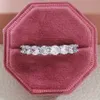2022 yeni lüks siyah pembe yeşil S925 gümüş estetik düğün Band sonsuzluk yüzüğü kadınlar için hediye parmak düğün takısı