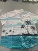 Chemises décontractées pour hommes Hawaiian pour femmes de noix de coco en bord de mer 3D Print Fashion Clans courts Summer Beach Topsmen's