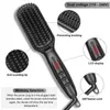 Heating Straightening Comb Hair Straightener Brush Men Quick Beard Straightener Brush Beard Comb Styling Iron Smoothing Comb 220623