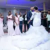 Afryka Syrenka Sukienka ślubna 2022 Łódź Neck Appliqued 3/4 Rękawy Długie Pociąg Ruffles Bridal Wdding Suknie Vestidos de Noiva