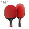 Huieson 5 Star Ping Pong Gracket Carbon Fiber Tennis Tennis Detect for Double Pimples-In Rubber 220623