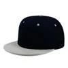 Klassiek aangepast Logo Snapback Hat Cap Hip Hop Style Flat Bill Blank Solid Color Verstelbare maat Awgut