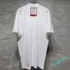 Casual Hip-Hop Big Red Patch Tag Vetements camiseta hombres mujeres tela pesada algodón Oversize VTM Tee Tops negro blanco camiseta