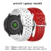 Silikon porösa smarta klockband remmar est gt2 20mm 22mm för Samsung Galaxy Active 2 3 Gear S2 Watchband Armband Bands
