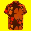 Men's Casual Shirts St Patrick's Day Summer Shirt Man Lucky Shamrocks Patricks Celebrate Blouses Short Sleeves Novelty OversizedMen's