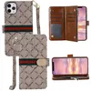 Leather Designer Luxury Wallet Phone Cases For iPhone 14 13 12 11 Pro X XR XS With Wrist strap