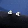 Aço inoxidável Nicho simples em forma de coração Colar de colar para ouvido conjunto de garanhão da América do Sul Chain Clavicle Chain Novos acessórios jóias