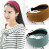 Kobiety Hoop Hoop Top Knot Turban Opaska Szeroka Strona Zagęszczona Hairband Akcesoria do włosów dla dziewcząt Brak zespołów Heat Heats Bands AA220323