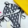 Biquínis femininos estampados de luxo maiô acolchoado de peça única cuecas de sutiã de praia push up sexy com gravata moda charmosas roupas de banho divididas