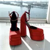 Luxury Brand Women High Heesl Shoes Sexy Thick Heel Platform Shoes Square Toe Woman's Pumps Party Wedding Shoes 220514