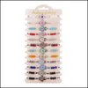Perlenstränge Armbänder Schmuck Bohemian Farbpalme gemischtes Armband 12 Stücke weich y verstellbarer Perlenabfall 2021 D7PAF