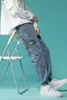 Jeans da uomo Etichetta ricamata Denim Denim Autunno / Winter Fashion Brand Pantaloni sovradimensionati 2022 Pantalone da gamba dritta a primavera 3XL