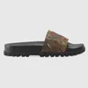 Designer slippers afdrukken Modemerk slippers Degumming slide non slip strand slippers vrouwen mannen sandalen 36-45