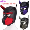 SM sexyy Cucciolo Copricapo Bdsm Bondage Maschera per cani Cappuccio Schiavo Cosplay Fetish Giochi per adulti Prodotti erotici Giocattoli per coppie Negozio