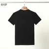 DSQ ファントムタートルメンズデザイナー Tシャツイタリアミラノファッションロゴプリント Tシャツ夏黒白 Tシャツヒップホップストリート綿 100% トップスプラスサイズ 0571