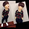 男の子の服Tシャツキッズ春秋のトップス子供のTシャツ男の子の男の子の長袖Tシャツ幼児100160格子縞220620