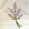Gordijn gordijnen moderne paarse lavendel geborduurde tule gordijnen voor woonkamer keuken pure raam slaapkamer hal custcurtain