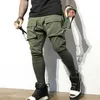 Autumn mens cotton Sweatpants Fitness workout solid trousers male Casual fashion Pencil Pants Joggers sportswear 220622