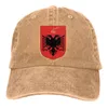Berets Albania Coat of Arms Crest Baseball Cap Cowboy Hat szczyt Bebop Hats Men and Women292v