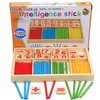 Montessori Eonal Toys Kleurrijk Wooden Math Toys for Children Domino 3-4-5-6-7-8 jaar oud Game Funny Gifts Kids 2109223364