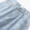 Jeans asskyurursé patchwork pantaloni blu jeans uomo donna moda highstreet hip hop fzkz233