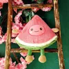 Cartoon Soft Fruit Cute Watermelon Cherry Pineapple Shape Pillow Simulation Watermelon Plush Doll Toy Doll Girl Birthday Present J220729