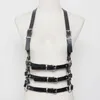 Riemen mode punk cool heren vrouwen lederen riem harajuku kunstmatige body harnas verstelbare drie lijnen taille riemen beltelsbelts fred22