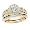 Mifeiya luxe bruiloft verlovingsliefhebber s ring set bling iced geometrisch aaa kubiek zirkoon kristal voor paar vrouwen mannen 220719