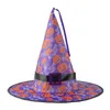 Cadılar Bayramı Şapkaları Kabak Festivali Props Cap Carnival Party Dekorasyon Kolye Cadı Şapkası