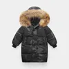 2021 Winter Children Clothes Fashion Long Style Kids Parka Down For Boys Girls New 3-10 Year Baby Winter Jacket J220718