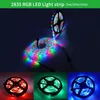 LED Strip Lights 16.4ft RGB Kleur Veranderend Holiday Lighting Led Strings SMD 2835 LED's met IR afstandsbediening voor slaapkamer keuken huisdecoratie tv diy modus