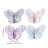 5pcs/conjunto Sereia cor de fada Butterfly Clipes para mulheres garotas de cabelo colorido Barrettes Acessórios para cabelos da moda da moda