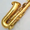 Högkvalitativ guld EB Professional Alto Saxofon Europeisk elektrofores Guldprocess Guldpläterad alt Sax Musikinstrument