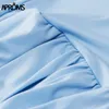 Aproms Candy Farbe Camis Streetwear Tube Frauen Sommer Geraffte Plissee Kurze Tank Tops 90er Jahre Coole Mädchen Sexy Schlank bauchfreies Top Tees 220325