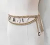 2022 Ceinture de taille avec pendentif à breloque de qualité supérieure avec couleur émail noir et blanc pour femmes, bijoux de fiançailles, cadeau avec boîte de tampon double couche PS7984